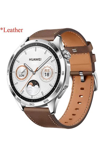 CAOWTAN 22mm Universal Light Brown 22mm 20mm Premium Leather Strap For HUAWEI WATCH GT 5 46mm 5Pro GT 3 GT2