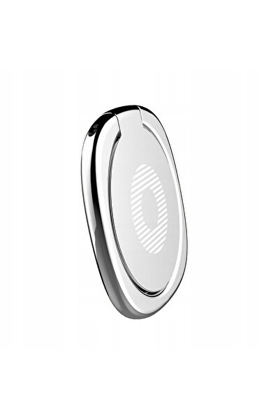 Baseus Uchwyt magnetyczny do telefonu na palec Privity Ring z funkcją stojaka - srebrny