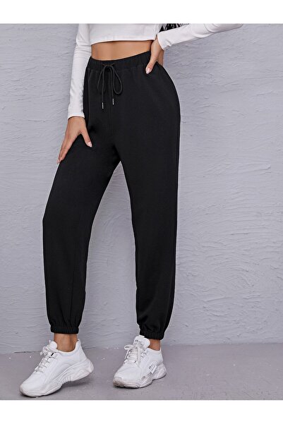 Lider Leather بنطلون رياضي نسائي بأرجل مطاطية