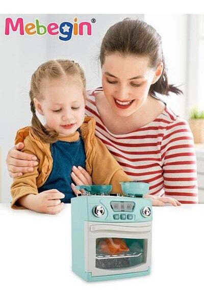MEBEGIN Kids Oven Toy with Roast Duck, Easy Bake Oven Toy Kitchen Set, Fun Toy Microwave, Role Play Toy