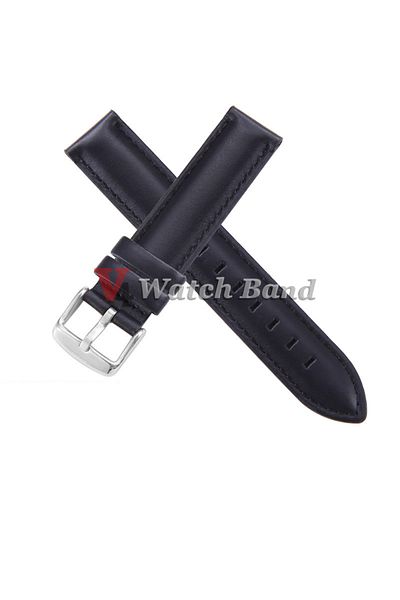 Choice 20mm Black-Silver Universal Leather Strap for DW Daniel Wellington Watch Band 12/13/14/17/18/19/20/2