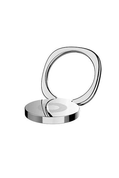 Baseus Suport magnetic pentru telefon cu deget inelar Privity și funcție de suport - Argintiu