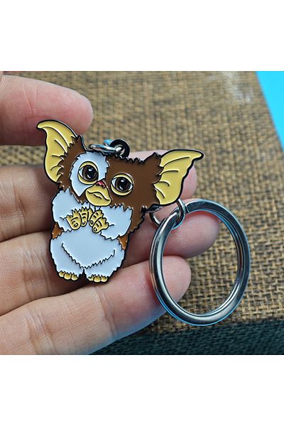 Choice A Mysterious Furry Pet Keychain Gizmo Keychains Metal monkey Key Rings For Women Men Gift Handbag D.