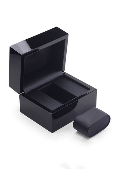 Choice Black A High-end Custom Watch Box PU Leather Interior Special Wooden Smooth Surface Watch Show Jewel