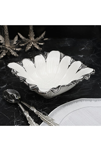 ROY KING FLORA SILVER KARE SALATA KASE 21*21*8 CM