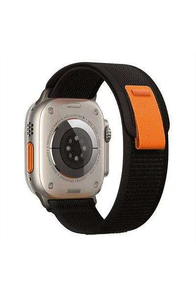 Choice S10-46 42 44 45 49mm Black Strap for Apple Watch Band 49mm 45mm 44mm 40mm 41mm 42mm 38 46mm Nylon Sp