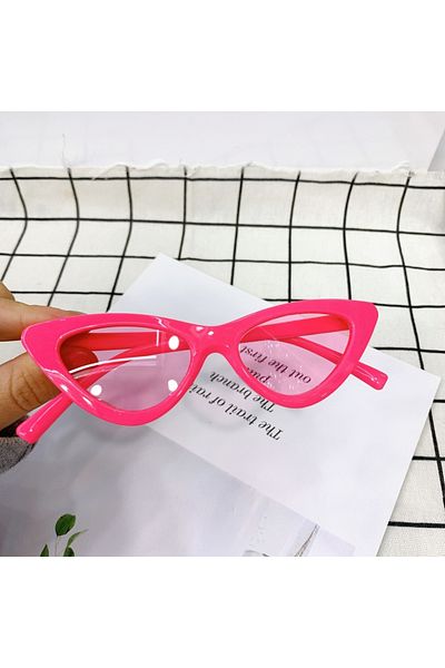 Choice pink Sunglasses New children's small frame cat's eye plastic frame glasses 9014 trendy children's Su