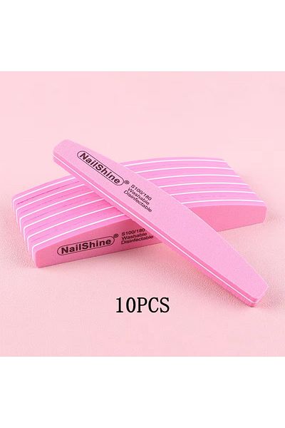 Choice pink 10pcs 10pcs Double-sided Nail File Blocks Colorful Sponge Nail Polish Buffing Sanding Buffer St