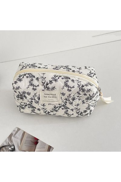 Choice C Fashion Ins Black Flower Women Quilting Bags Handbag Travel Organizer Cosmetic Makeup Storage Pou.