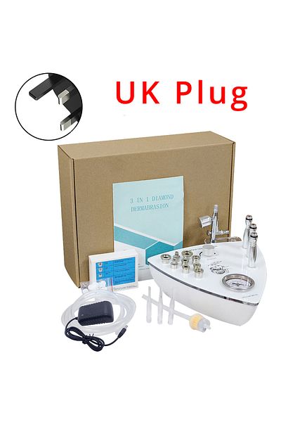 Choice WD-102-UK 3 in 1 Diamond Microdermabrasion Beauty Machine Vacuum Suction Tool Water Spray Facial Moi