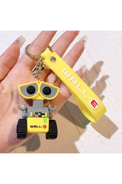 Miniso 001 Cartoon Disney Badge Wall-E Eve Keychain Cute Robot Story Walle Pendant Accessories Bag Car Deco