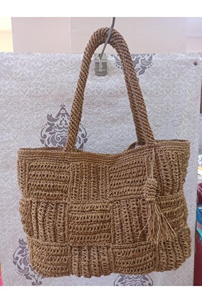 El Emeği El örmesi patchwork desen çanta