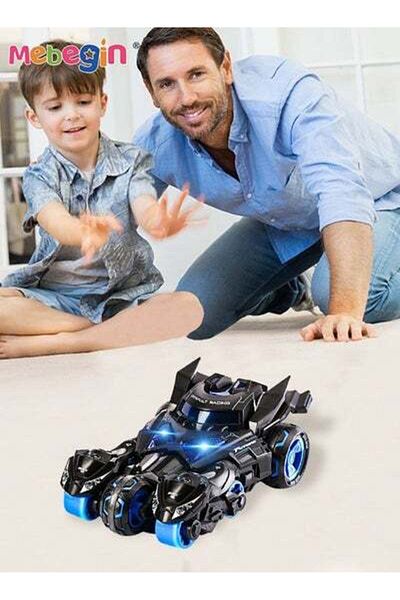MEBEGIN 3-in-1 Transformer Electric Toy, Ejection Chariot Pull-back Alloy Car with Light and Music