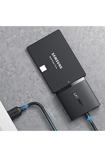 Ugreen Cablu adaptor pentru HDD și SSD SATA 2.5'' / 3.5'' USB 3.0 până la 12TB - Negru