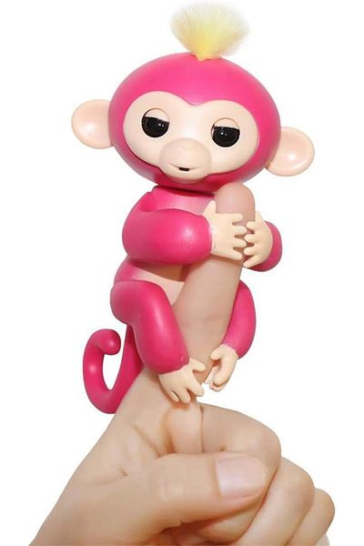 COOYA Interactive Baby Pet Educational Monkey Toy to Touch, Gift for Boys and Girls Red