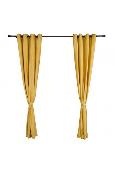 Heinner Home Set of 2 velvet curtains 140x270 cm - yellow