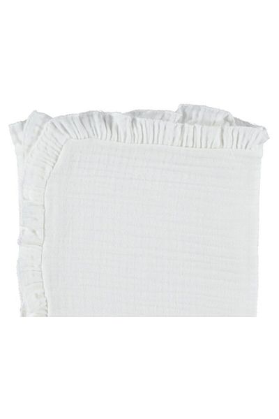 bipamuk Ruffled Muslin Baby Blanket 100% Cotton Breathable 80X90 cm