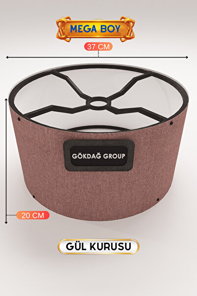 GÖKDAĞ GROUP Gül Kurusu Lambader Başlığı 37 CM Mega Boy Pratik Kurulum