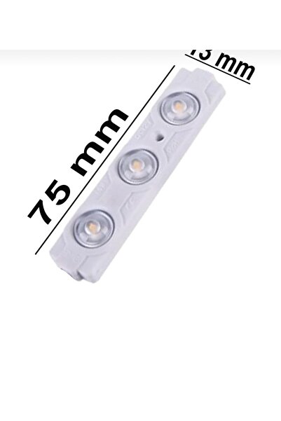 Point 3 Ledli Parmak LED Modül 1.5W 2835 Smd Mercekli 12V-10 Adet Beyaz