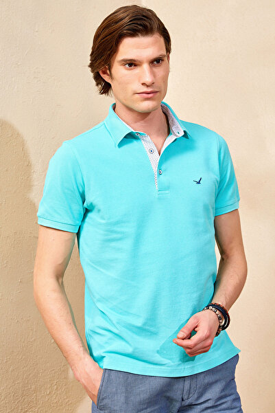 SMILE تي شيرت بولو من القطن بنسبة 100% من باربادوس مينت