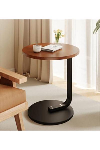 Türkiye End Table, Coffee Table, Round Side Table, Sofa Side Table Snack Coffee Table, Portable Easy to Asse