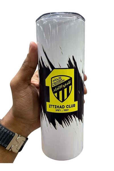 Generic Stainless Steel Insulated Al Ittihad Football Club Design Water Bottle 400ml