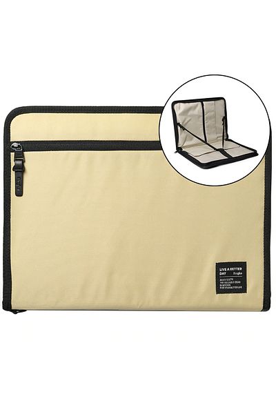 Ringke Etui saszetka torba organizer na laptopa tablet do 13'' Smart Zip Pouch beżowy