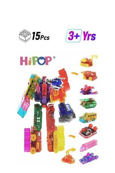 HIPOP 15 In 1 Building Blocks Assembling Toy for Kids,Children's Handmade DIY Construction Toys