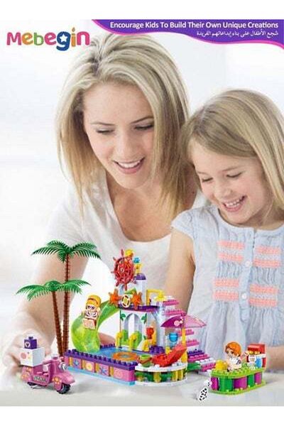 MEBEGIN Trendy Beach Blocks Set, Building Kit Toys, Creative Building Toys, Educational Toy