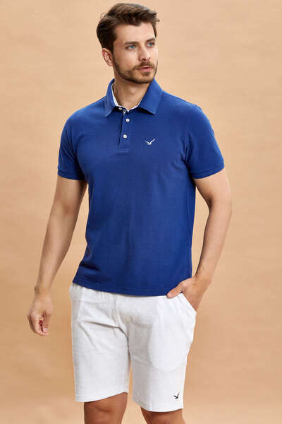 SMILE Barbados Indigo Polo Tişört