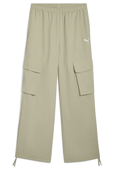 Puma WARDROBE Essentials Χαλαρό Υφασμάτινο Παντελόνι Cargo Γυναικείο