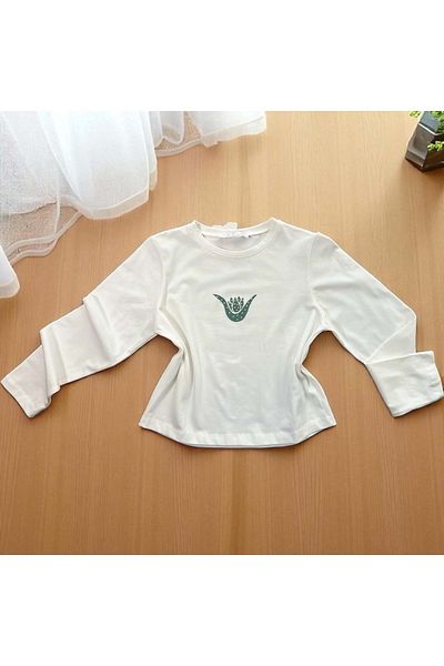nk kids Plant Bipedal Sweatshirt Ecru