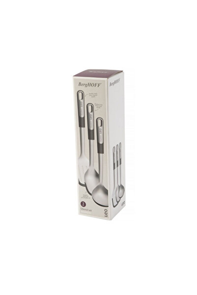 Berghoff 3-Piece Leo Graphite Stainless Steel Serving Utensil Set