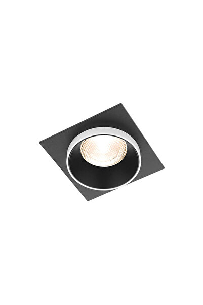 Braytron CARCASA NEGRU/ALB PATRAT PT GU10 ALFA-E