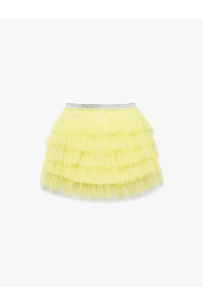 Koton Layered Tutu Skirt with Rubber Detail