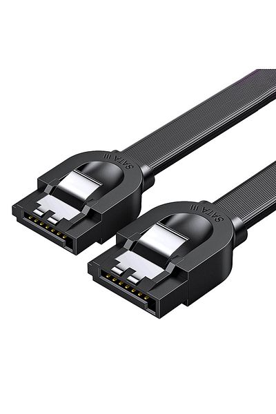 Ugreen Kabel przewód płaski SATA 1.0-3.0 do 5Gb/s 0.5m - czarny