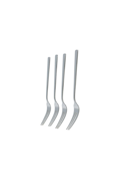 Amefa 4-Piece Moderno 18/10 Stainless Steel Dishwasher Safe Cake Fork