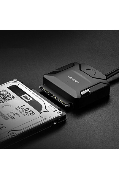 Ugreen Cablu adaptor pentru HDD și SSD SATA 2.5'' / 3.5'' USB 3.0 până la 4TB - Negru