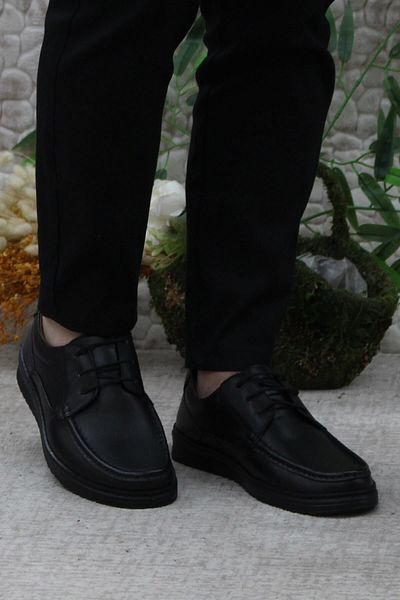 Polaris Comfortable Casual Lace-Up Casual Sports Shoes Black