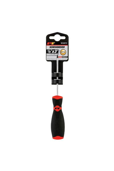 Performance Tool Slotted Screwdriver 1/8 x 3 Inch