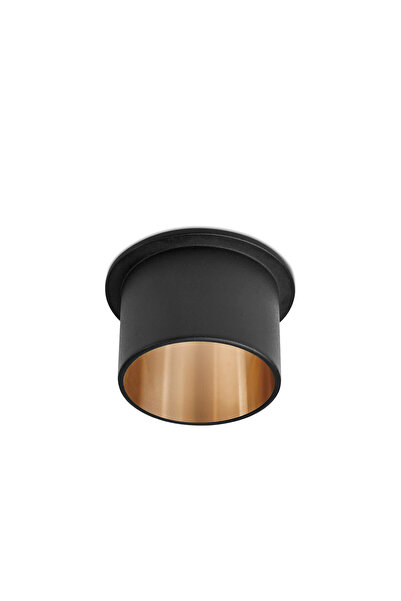 Braytron CARCASA NEGRU/int.AURIU ROTUND PT GU10 ALFA-C