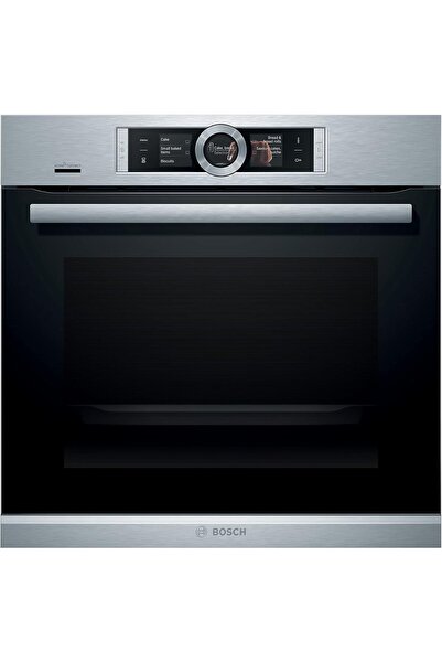 Bosch فرن مدمج من السلسلة 8، 60 × 60 سم، شاشة لمس TFT، تنظيف ذاتي بالتحلل الح...