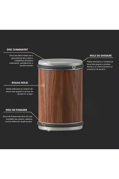 MOAWAVE Professional Knife Sharpener, Magnetic, Diamond Stone, 2 Stages, 2 Inclines, M-000077 MOAWAVE™