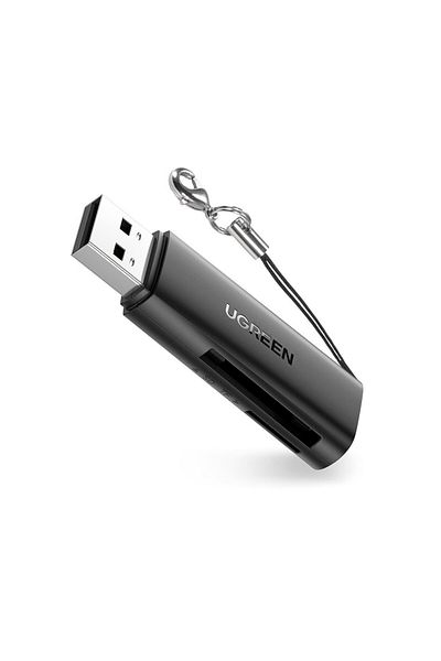Ugreen Czytnik kart pamięci SD TF do komputera USB 3.0 czarny