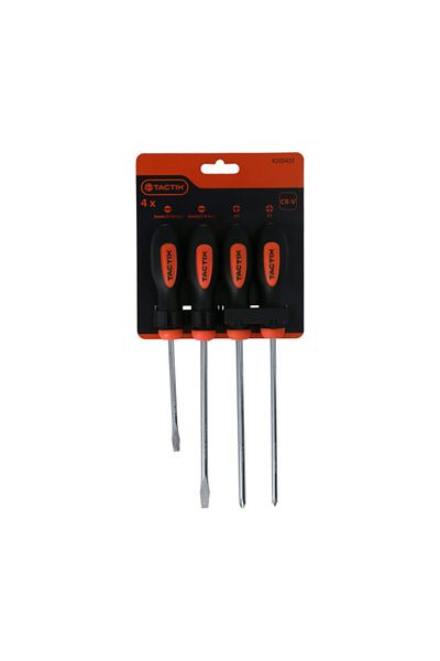 Tactix 4-Piece Basic Screwdriver Set