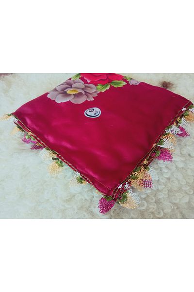 Cenk Handwork Needle Engraving Writing, Scarf, Jade, Mevlud Cover, Gift 4 Edge Embroidered