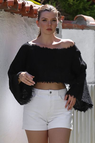 Chiccy Organic Cotton Black Boat Neck Flounced Sleeve Washed Dirty Stitched Muslin Crop Woven Blouse 38 80
