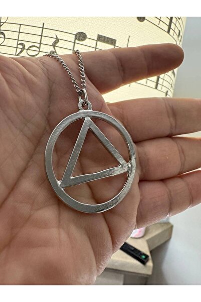 Yuchicly قلادة AA – دائرة مثلثة لخواني الكحوليين غير المعروفين الاسم من يوتشي...