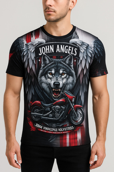 FRANCO RENZO Μπλουζάκι με στάμπα με λαιμόκοψη