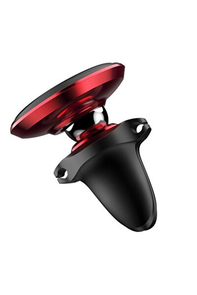 Baseus Uchwyt samochodowy na telefon magnetyczny na kratkę nawiewu czerwony